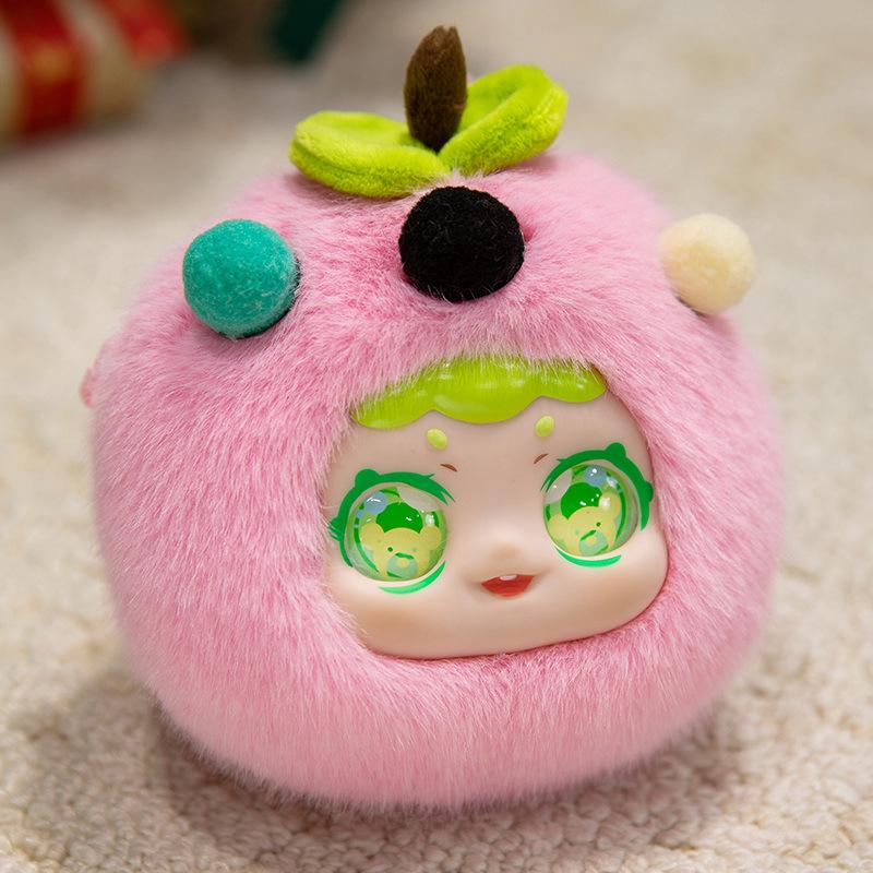 Cartoon Cute Macaron Fruit Coin Wallet Butter Dog Strawberry Lemon Orange Bag Pendant Chain Crossbody Bag