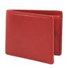 Bifold Wallet with Genuine Made In Multiple Storage [Tochigi Leather] Men's Gusset, Leather, Japan, Billfold, TGS-3355 (red)