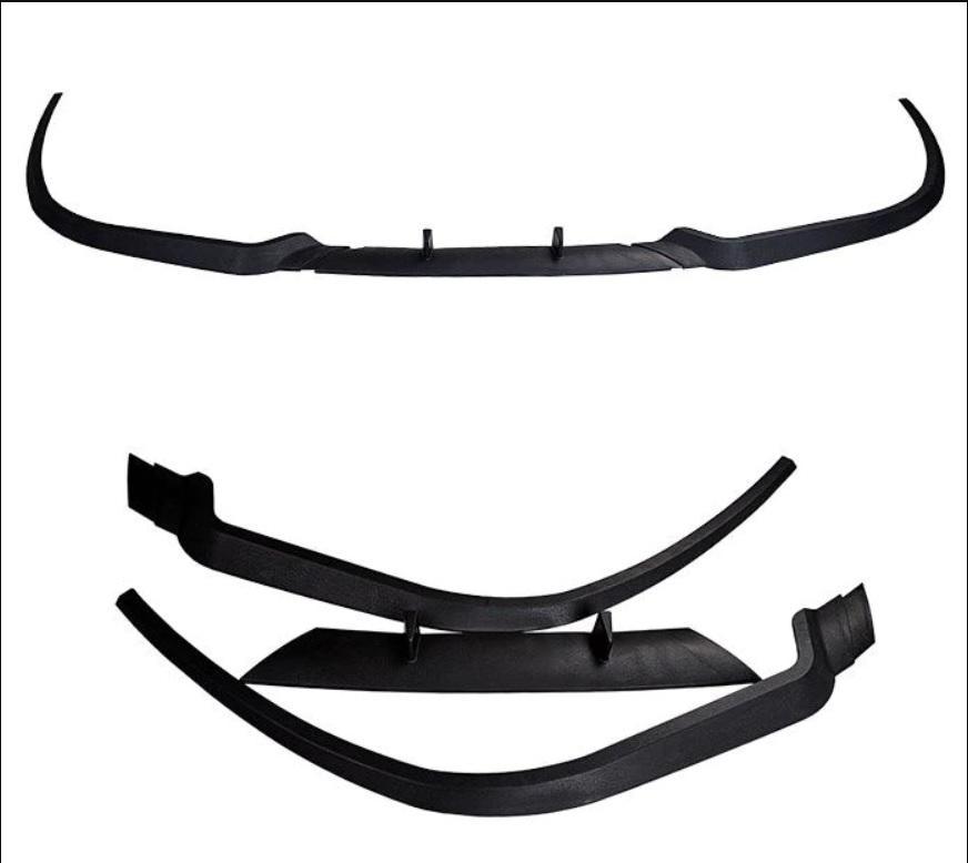 Для skoda fabia mk1 RS CUPRA R передний бампер 3 шт. диффузор черный бампер спойлер комплект кузова лещ тюнинг губ спойлер