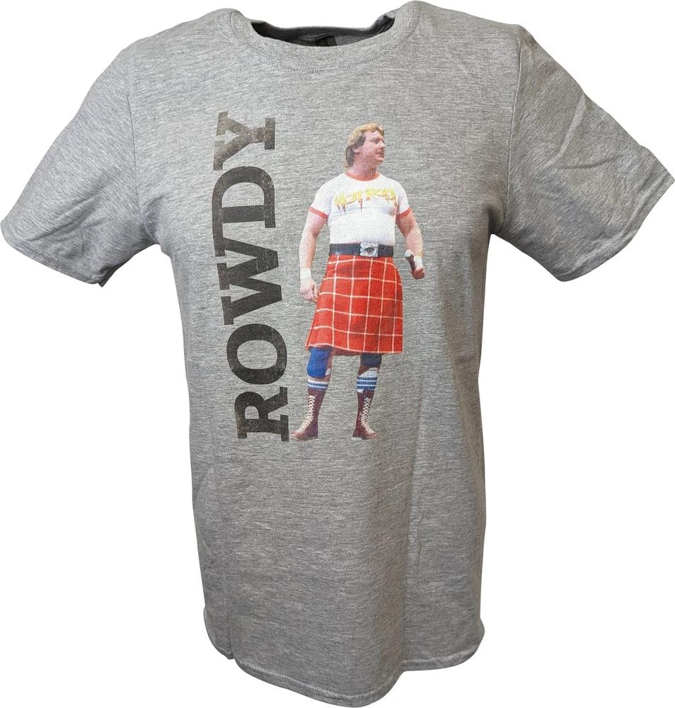 Rowdy Roddy Piper Legends Collection Unisexs Gray Tshirt
