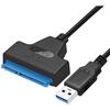 Cable SATA USB 3.0 Vers SATA Convertisseur USB Vers SATA III Adaptateur USB 3.0 Vers SATA III Cable Pour 2.5" SSD-HDD93