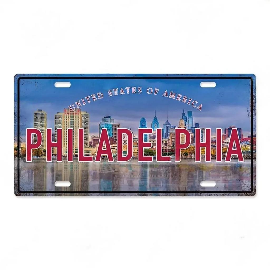 Барселона Астонри Милан Чикаго Металлические жестяные таблички Винтажная табличка Автомобильный номерной знак Рельефная бирка Гараж Бар Паб Клубы Домашний декор для стен