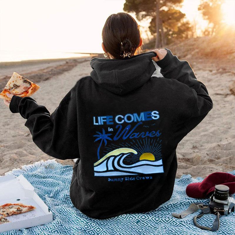 Autumn and Winter Hot Selling Men's and Women's Shoulder Style Pullover Long Sleeved Hoodie, Fashionable and Casual, High-quality Printed Hoodie