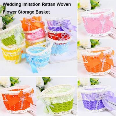 Красивые плетеные корзины для хранения, корзина для покупок, корзина для белья, корзина для растений, для дома, для свадьбы