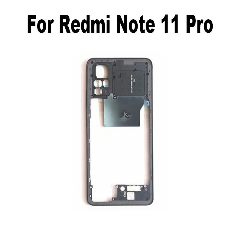 Middle Frame For Xiaomi Redmi Note 11 PRO Front Bezel Back Housing Case Mid Plate Replacement 4G 5G