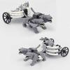 Building Block Wolf Chariot Medieval Weapon Ancient Three Kingdoms Scene Assembly Toy Model Ornament