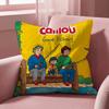 Caillou Cushion Cover MultiScene Pillow Cover for Home  Car  Reversible Soft  Durable for Daily Use