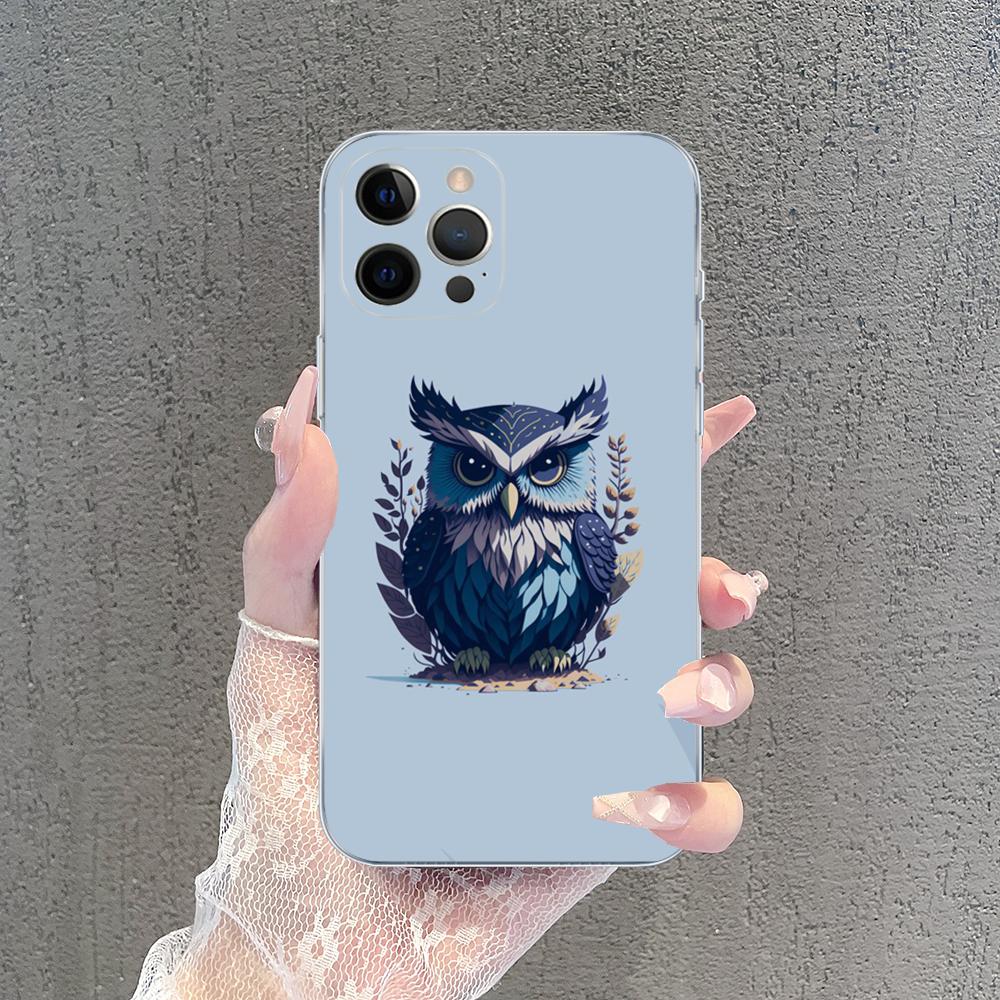 Мультяшный Милый Сова Любовники Чехол для Телефона Для iPhone 15 14 13 12 Mini 11 Pro XS Max X XR SE 6 7 8 Plus Мягкий Силиконовый Чехол