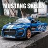 1:32 Форд Мустанг Шелби GT500 Сплав Спортивный Автомобиль Модель-симулятор Металлическая Литая Модель Автомобиля Звук и Свет Коллекционные Игрушки Мальчики
