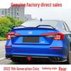 2022 Eleventh Gen Civic Type R Gullwing Rear Spoiler, Non-Destructive Install