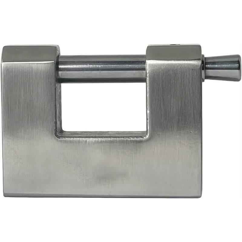 ABZV-Heavy-Duty Outdoor Padlock - Weatherproof Stainless Steel, Keyed Security Lock For Shed, Gate & Bike