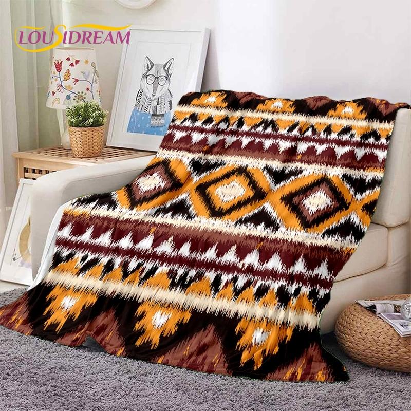 3D Lastest Nordic Turkish Bohemia Celt Soft Flannel Blankets,Throw Blanket Comfortable Blanket for Picnic Beds Sofa Home Bedroom
