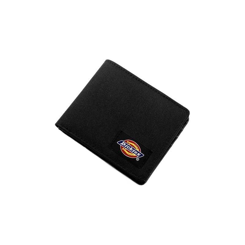 Dickies Винтажный короткий холщовый кошелек с логотипом, унисекс, черный 181U90LBB64BK05