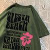 Siesta Beach Catch Waves 1971 Men Women T Shirts Breathable Summer Tshirts Street Cotton Clothes Personality Oneck Tshirt