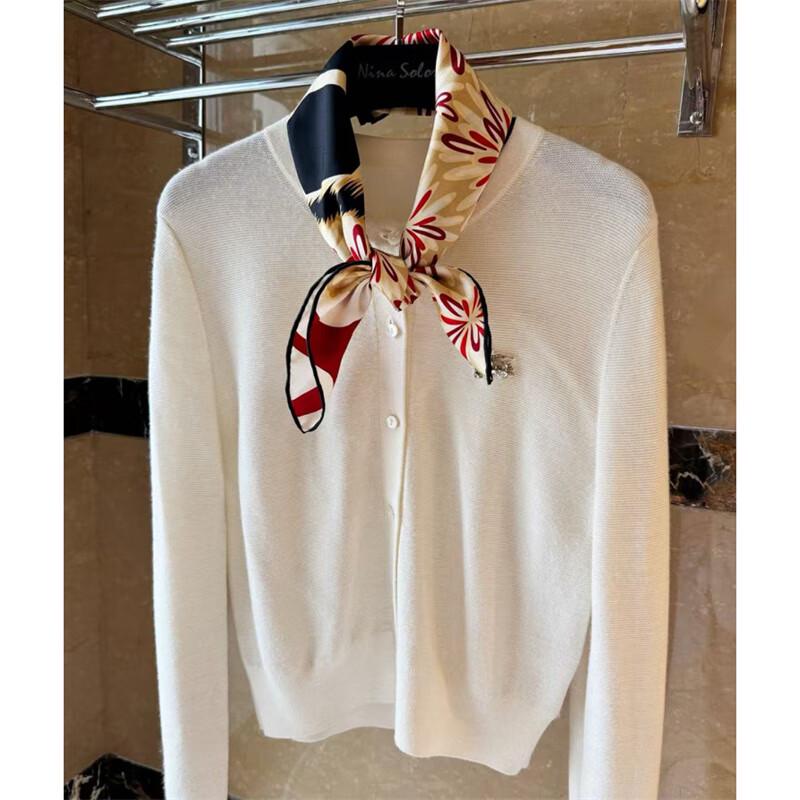 NINA SOLOR 16 Momme Twill Silk Scarf