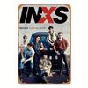 Винтажная металлическая жестяная вывеска группы INXS Классический киноплакат Настенное искусство Ретро Музыкальный Декор для Гостиной Спальни Бара Кафе Гара
