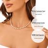 S925 Silver Rice Grain Pearl Necklace: Elegant Women's Clavicle Chain with a Niche Design, Versatile and Stylish Pendant.