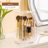1PCS Makeup Organizer Cosmetic Brush Holder Cosmetic Display Case Cosmetic Shelf Transparent With Lid Dustproof, Waterproof