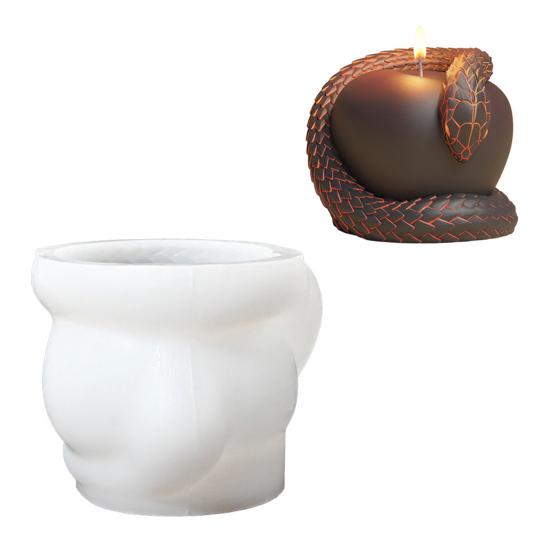Yousheng Snake Design Candle Mold Силиконовая форма для мыловарения 3D Fruit Shape Candle Mold Resin Casting Mold Candle Making Kit