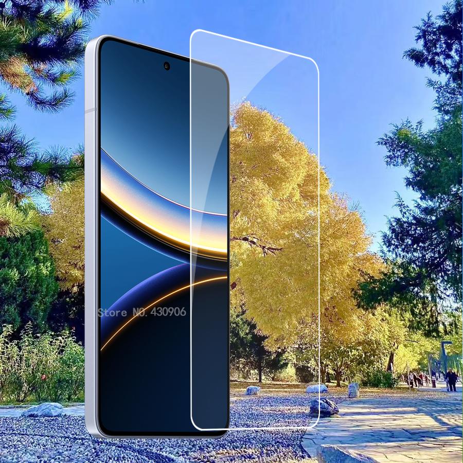 Для Poco F7 Pro Защитная пленка для экрана Покрытие всего экрана Высококачественная прозрачная пленка из закаленного стекла 2.5D кромка 9H Твердая 3 шт./лот