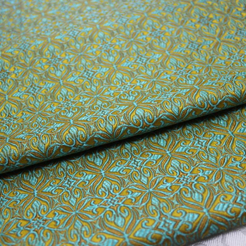 100x75cm Floral Pattern Brocade Jacquard Damask Fabric Skirt Stage Dress Clothes Coat Curtain Sewing DIY Home Textile Decoration