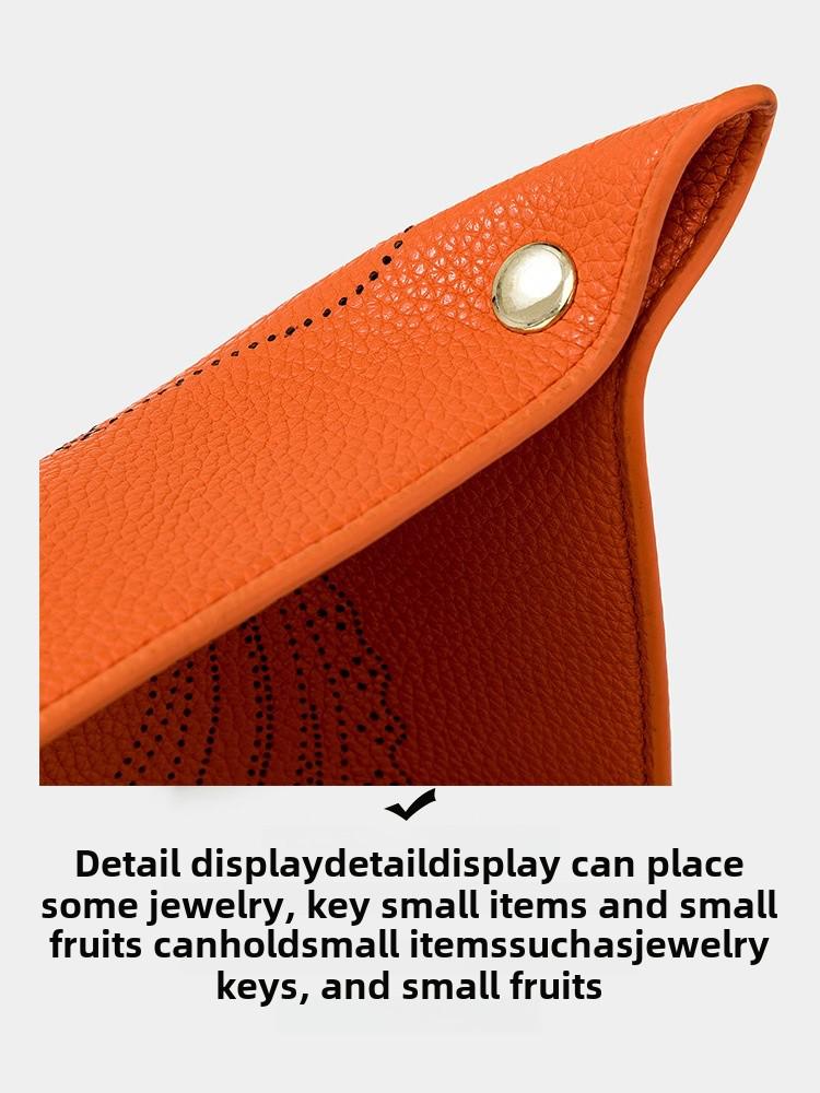 Роскошный кожаный лоток для хранения украшений и ключей в форме головы лошади