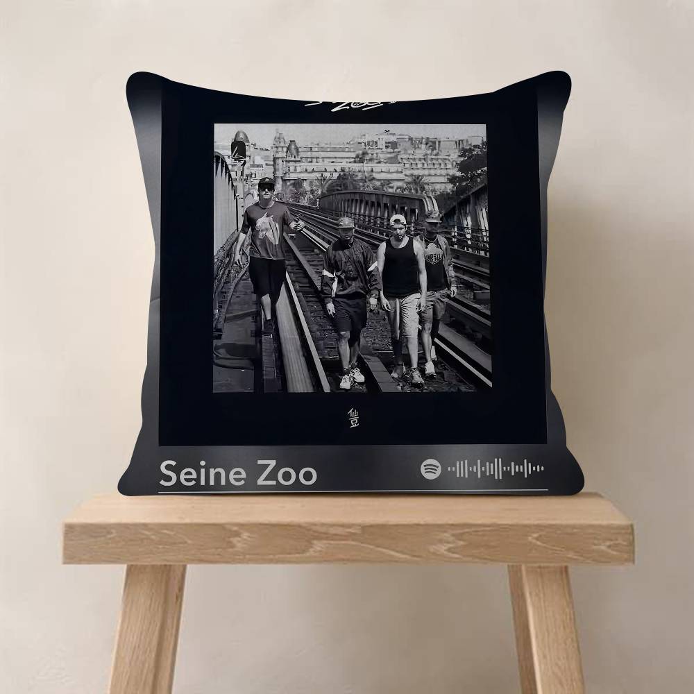 French Rap Pop Music Album Cushion Cover Decorative Pillow Sofa Home Decor Case Pillow Cases
