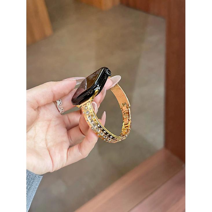 Slim Metal Band for Apple Watch Band 41mm 40mm 38mm 44mm 45mm 46mm 49mm 42mm Women Thin Strap for iWatch Series 11 10 9 8 7 6 5