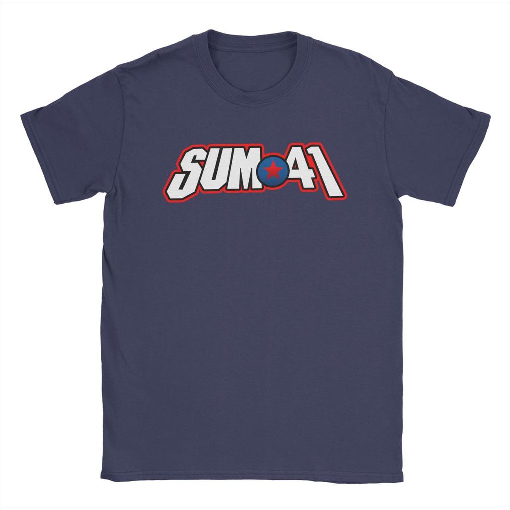 Sum 41 Band Men's T Shirts SUM41 Punk Amazing Tees Short Sleeve O Neck T-Shirt 100% Cotton Birthday Present Clothes