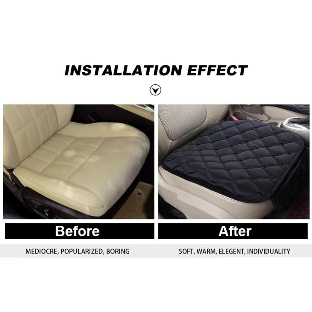 Универсальный зимний теплый автомобильный передний чехол, защитная подушка, удобные чехлы для аксессуаров, мягкая накладка на сиденье H2r2