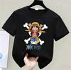 One Piece Boys and Girls Tshirt Summer Childrens Anime Tshirt Cute Clothes Fashion Cartoon Tshirt Birthday Gift Top