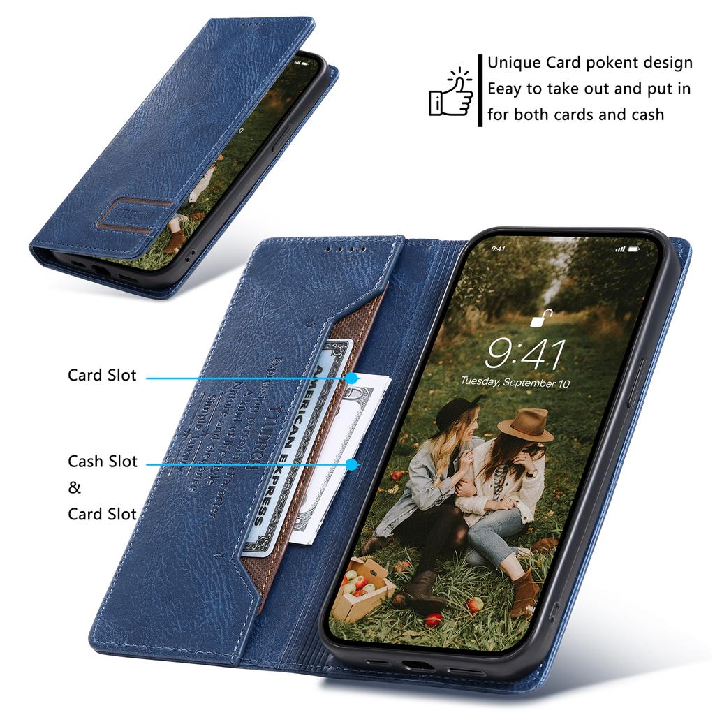 TTUDRCH Style 007 For Motorola Moto G86 5G Leather Case RFID Blocking Wallet Stand Phone Cover