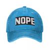Nope Baseball Cap Snap Back Hat Designer Hat Hat Female Men'S
