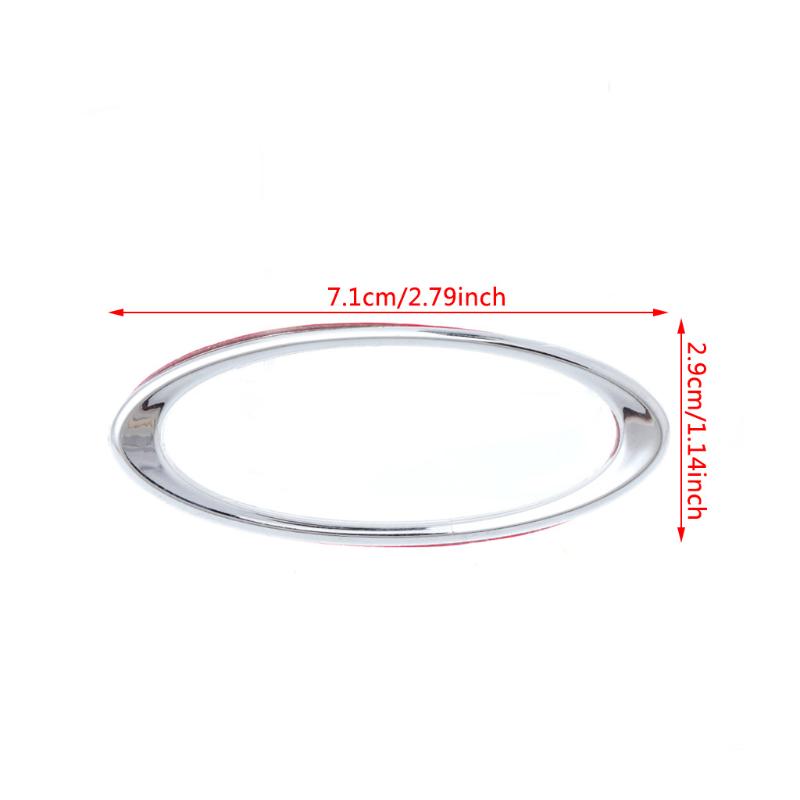 Новая 3D хромированная наклейка на руль для Ford Fiesta Ecosport Kuga Escape Focus Mondeo