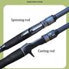 Углеродное телескопическое спиннинговое удилище оптом, спиннинговое удилище с прямой рукояткой, рыболовное удилище, сверхлегкое жесткое рыболовное удилище, короткое секционное портативное телескопическое морское удилище