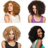 Талос женская мода длиной до плеч мини вьющиеся афроамериканские афро волосы полный парик