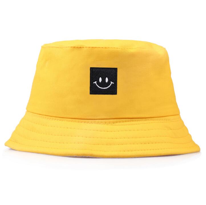 Smile Face Bucket Hat Beach Sun Hat Unisex Fisherman Hats for Summer Outdoor