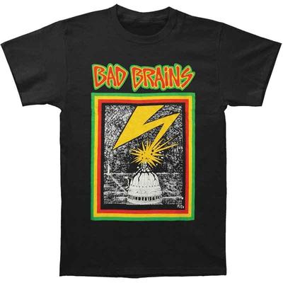 Новая Оригинальная Футболка Bad Brains Capitol Strike Альбом Панк-Группа Черная Футболка SML5XL Унисекс Футболка