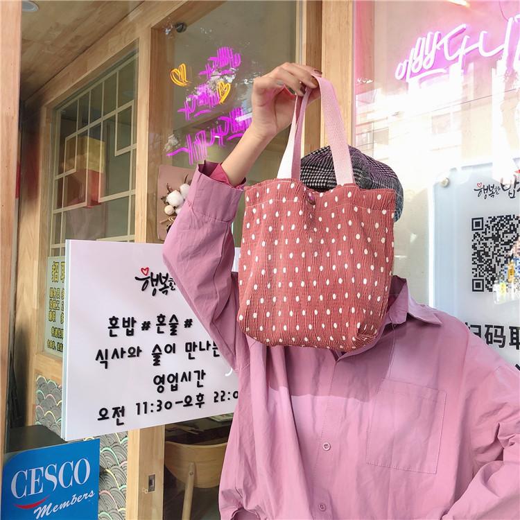Корейская версия модной холщовой сумки знаменитость из Интернета маленькая свежая сумка для бенто повседневная литературная сумочка темперамента