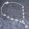 White Topaz Ethnic 925 Sterling Silver Jewelry Necklace 18" D9E73