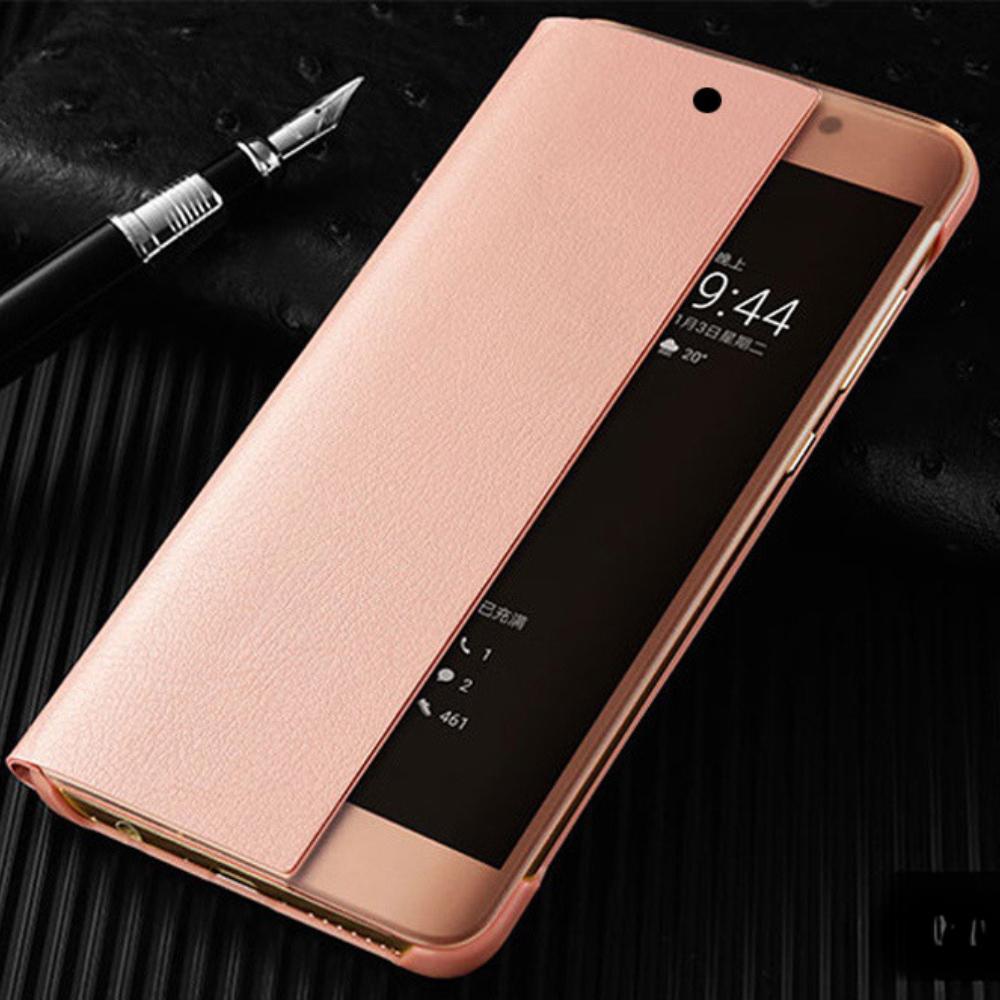 Умный чехол-книжка Smart View для Huawei P50 Pro, P40, P30 Lite, P20, P10 Plus, Mate 20 Lite, Mate 20, Mate 10 Pro с функцией Авто Сон/Пробуждение и Защитой Всего Корпуса