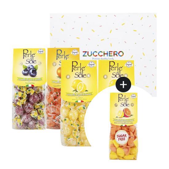 Positano candy 200g gift set (2 lemons + 1 orange + 1 blueberry), Korean snacks