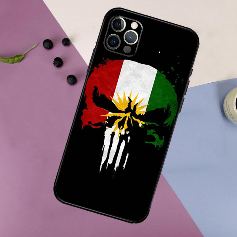 Чехол для телефона с флагом Курдистана для iPhone 16 15 14 13 12 11 17 Pro Max 13 mini 16 Plus 16e 17 Air Бампер Чехол