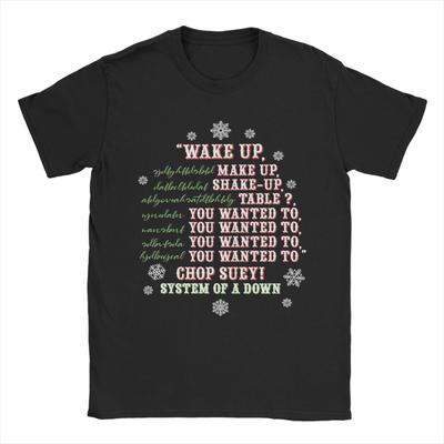 Футболка System of a Down Chop Suey Мужская Отличная 100% Хлопок Футболка Круглый Вырез Короткий Рукав Футболки Печатная Одежда
