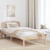 VidaXL Bed Frames 100x200 Cm with Solid Pine Wood Headboard 872077
