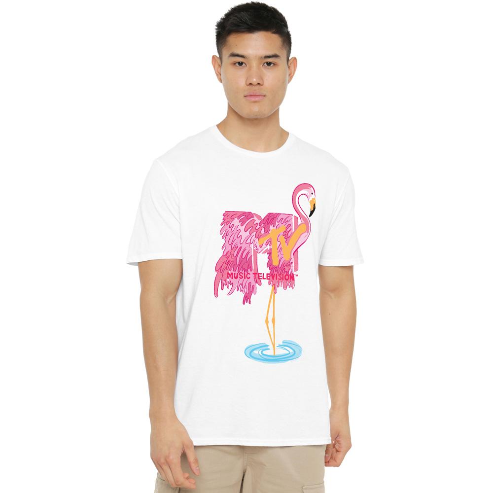 MTV Mens Flamingo T-Shirt
