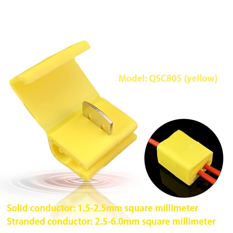 1050pcs Wire Cable Connectors Scotch Lock Electric Quick Splice Terminals Crimp Non Destructive Without Breaking Line AWG 2218