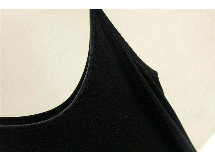 Женское облегающее миди-платье без рукавов из модального хлопка - Большой размер, Летнее с круглым вырезом, Подкладка-комбинация