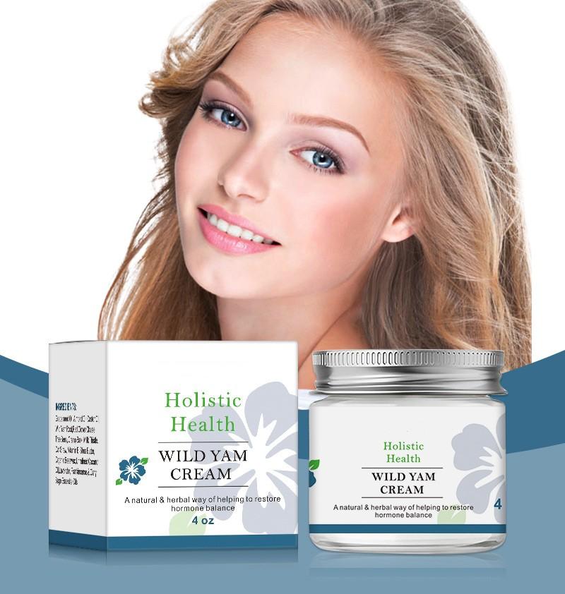 Крем с диким ямсомОрганический для гормонального баланса Женский органический крем с корнем дикого ямсадля всех типов кожи