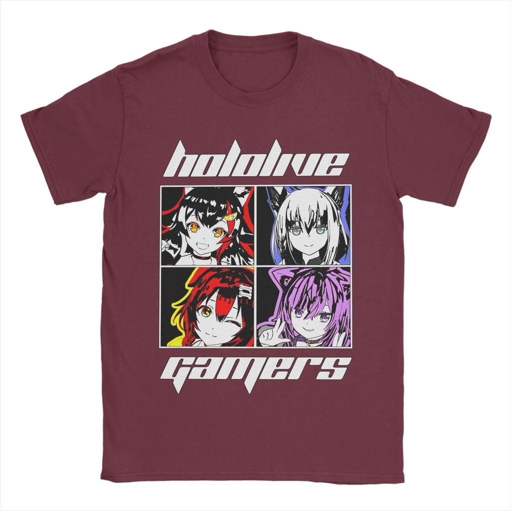 Hololive Gamers 21356779741626 Graphic T Shirt for Men Women Pure Cotton Tee Shirt Clothes